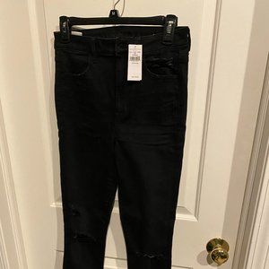 NEW American Eagle Black Jeggings Size 6 Long